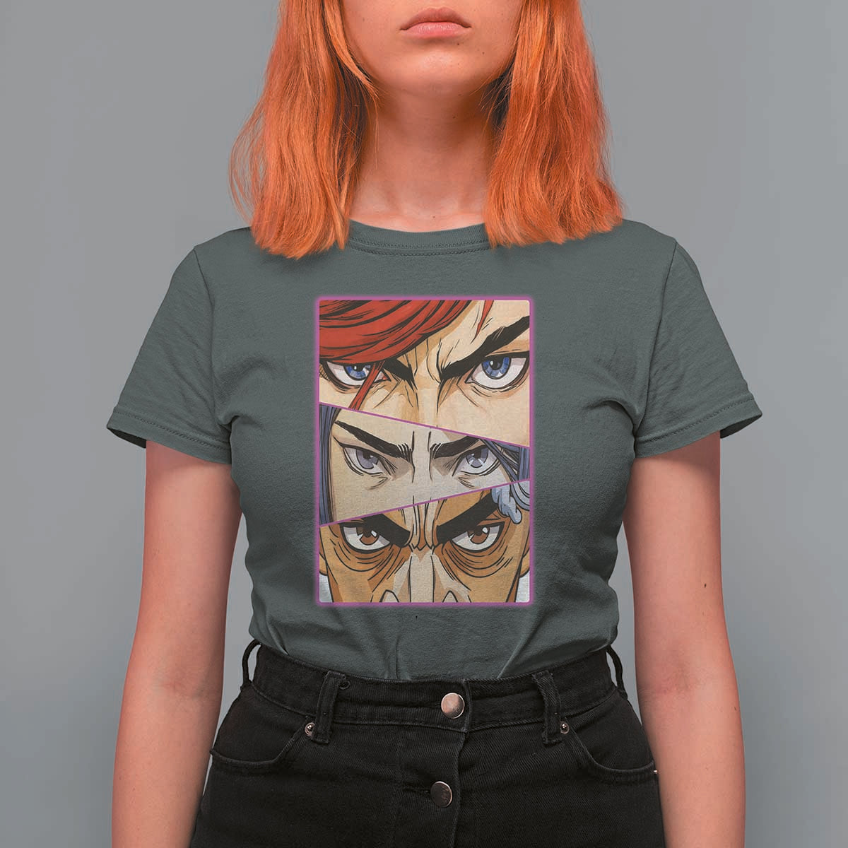 Futuristic Legends Anime Eyes T Shirt For Women Gift For League Gamer Fans - Wonder Print Shop