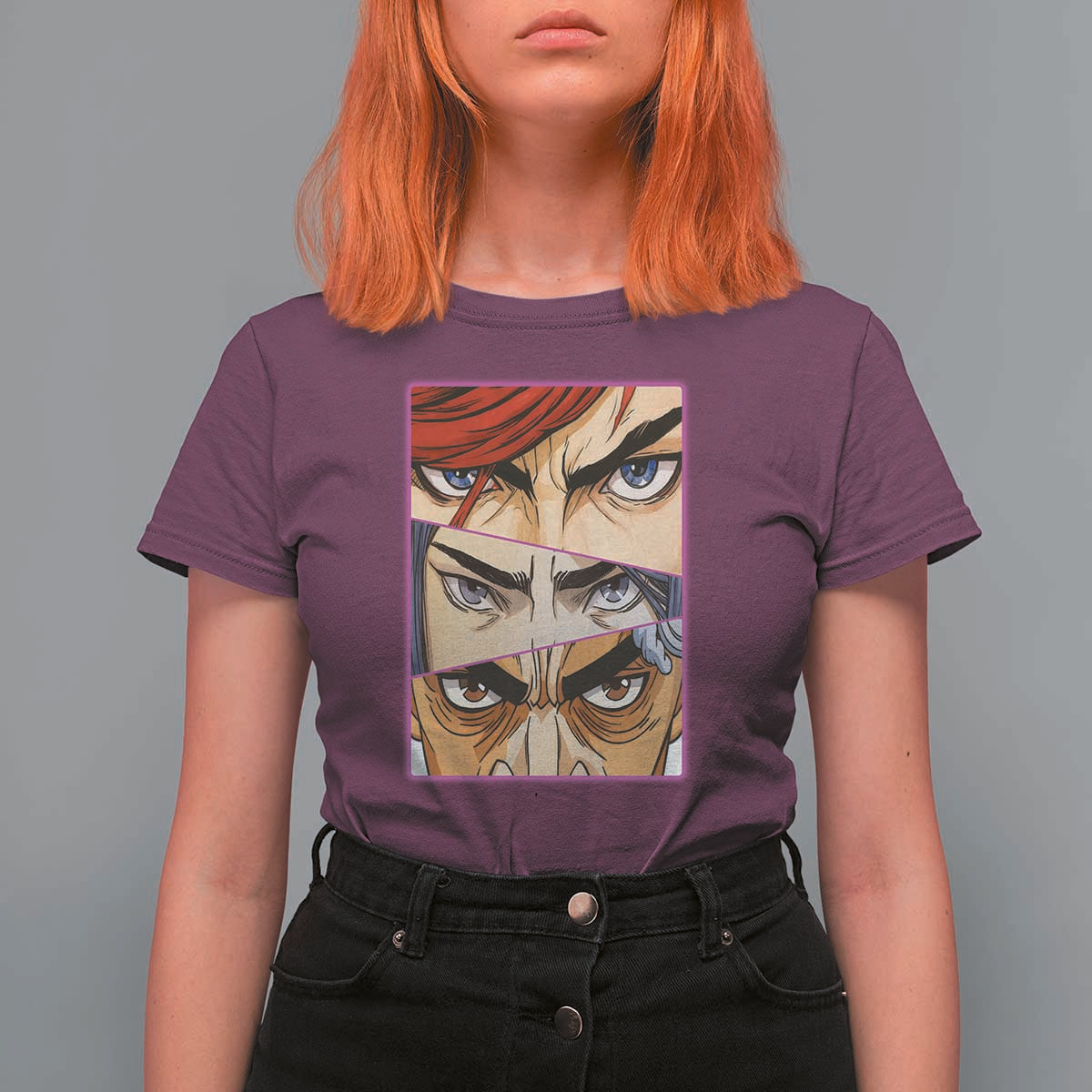 Futuristic Legends Anime Eyes T Shirt For Women Gift For League Gamer Fans - Wonder Print Shop