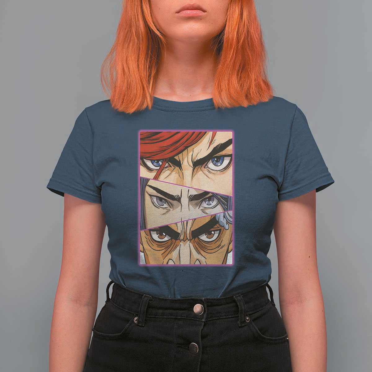 Futuristic Legends Anime Eyes T Shirt For Women Gift For League Gamer Fans - Wonder Print Shop