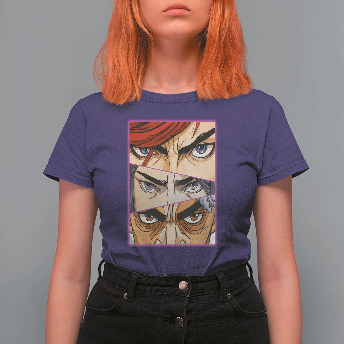 Futuristic Legends Anime Eyes T Shirt For Women Gift For League Gamer Fans - Wonder Print Shop