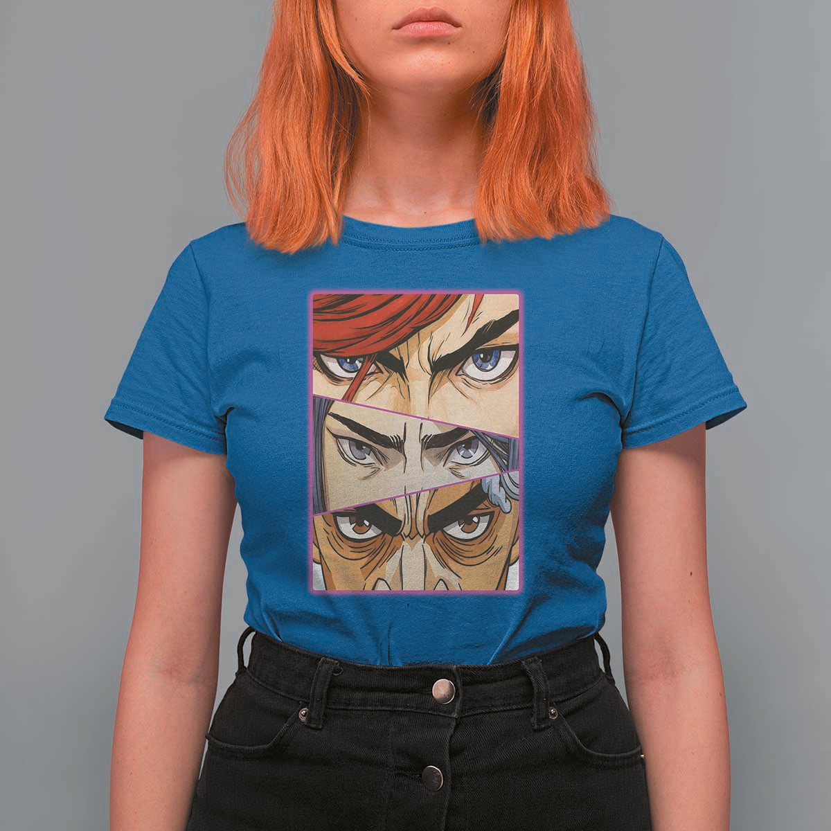 Futuristic Legends Anime Eyes T Shirt For Women Gift For League Gamer Fans - Wonder Print Shop