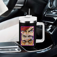 Futuristic Legends Anime Eyes Tumbler With Handle Gift For League Gamer Fans - Wonder Print Shop