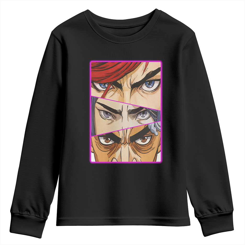 Futuristic Legends Anime Eyes Youth Sweatshirt Gift For League Gamer Fans - Wonder Print Shop