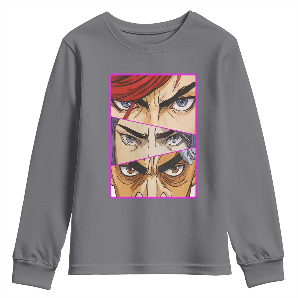 Futuristic Legends Anime Eyes Youth Sweatshirt Gift For League Gamer Fans - Wonder Print Shop