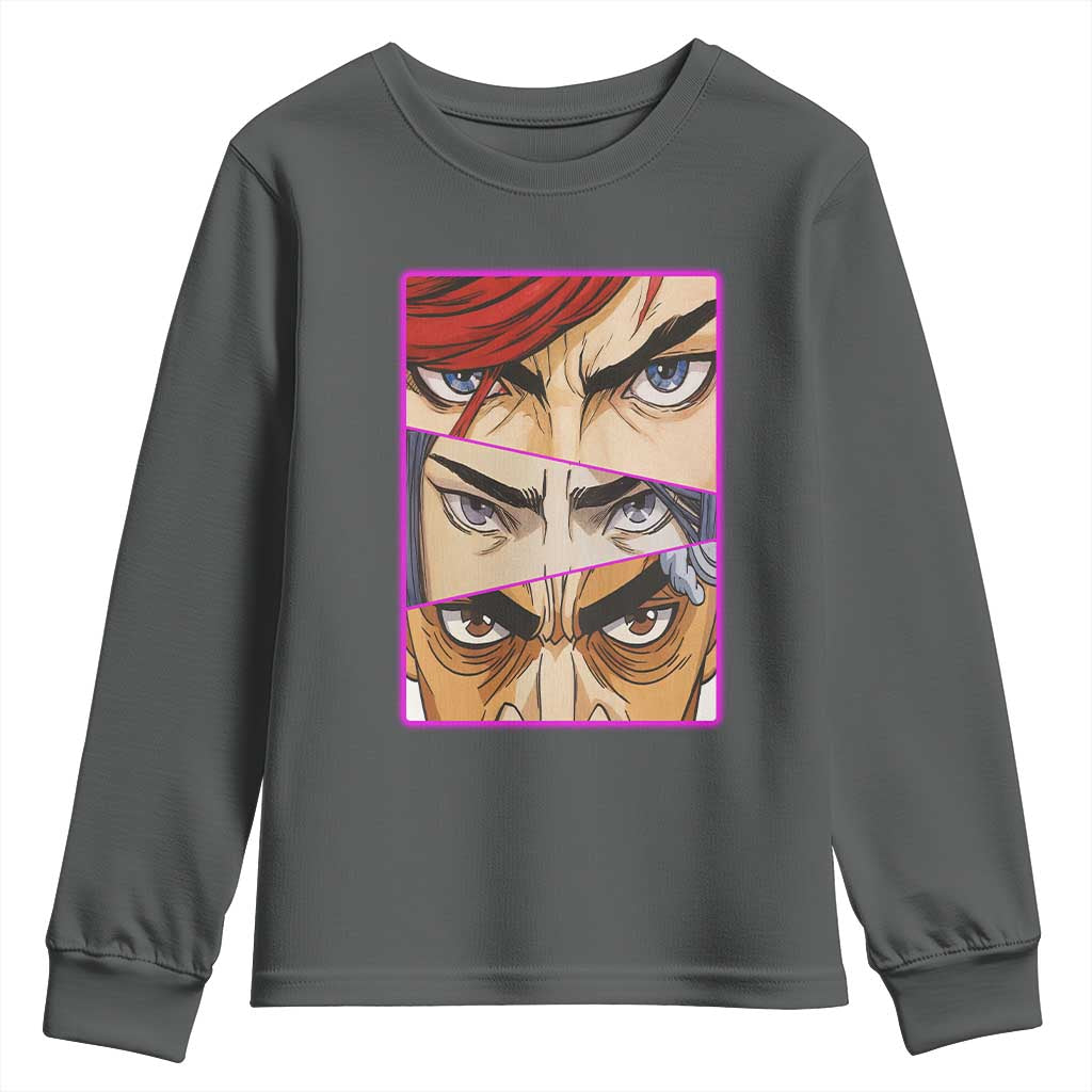 Futuristic Legends Anime Eyes Youth Sweatshirt Gift For League Gamer Fans - Wonder Print Shop