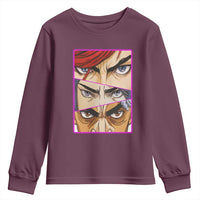 Futuristic Legends Anime Eyes Youth Sweatshirt Gift For League Gamer Fans - Wonder Print Shop