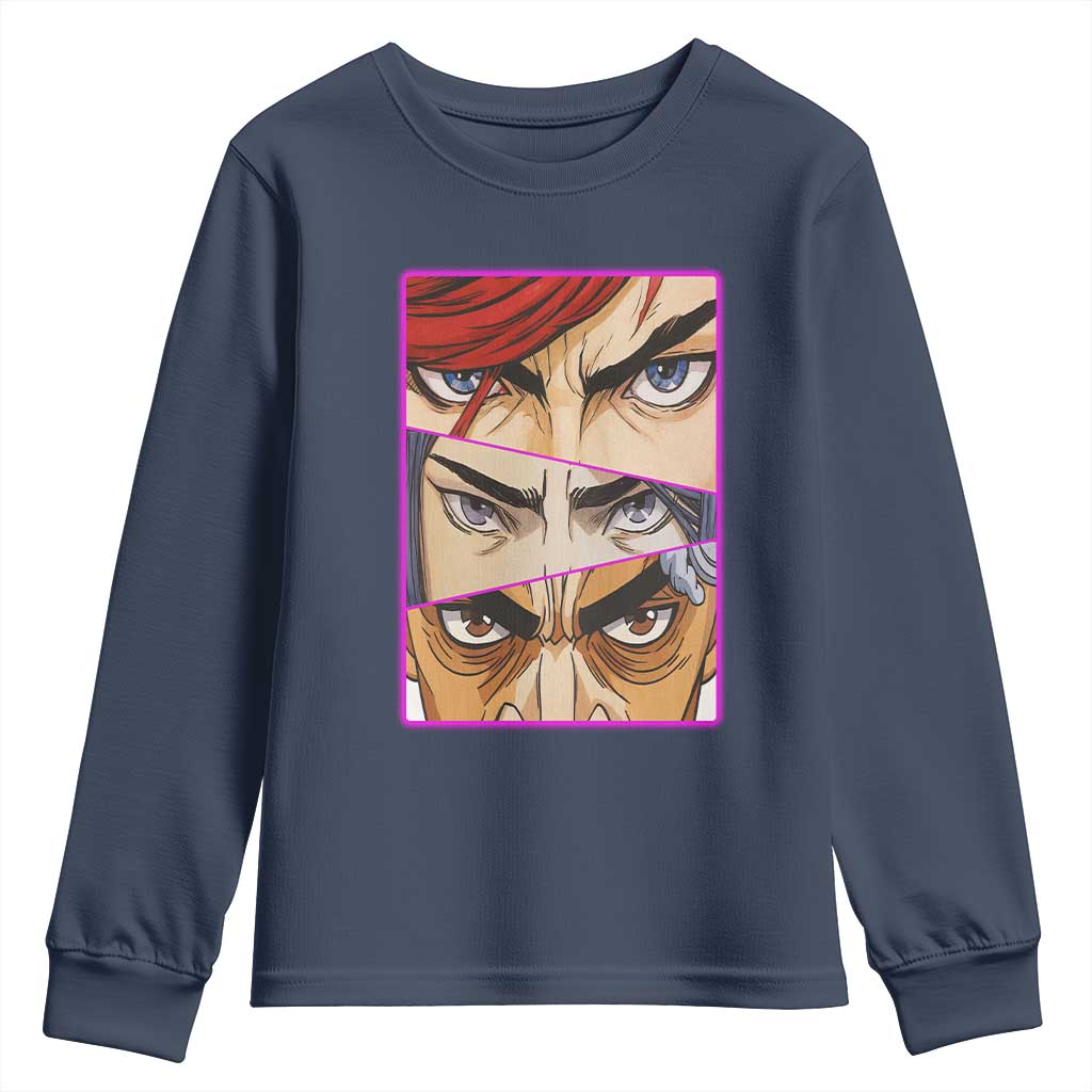 Futuristic Legends Anime Eyes Youth Sweatshirt Gift For League Gamer Fans - Wonder Print Shop