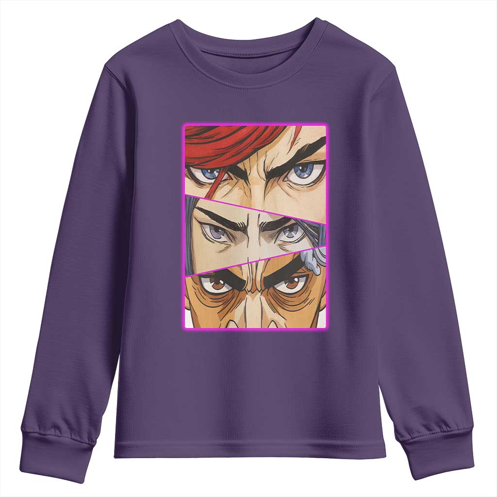 Futuristic Legends Anime Eyes Youth Sweatshirt Gift For League Gamer Fans - Wonder Print Shop