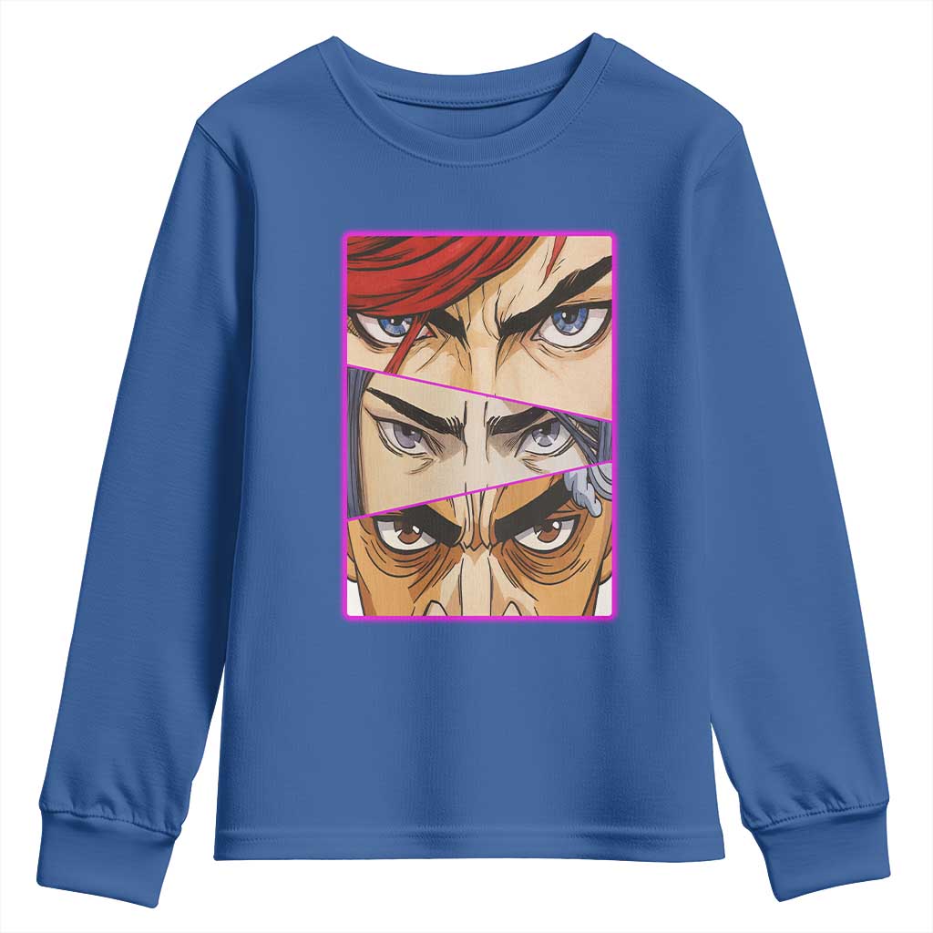 Futuristic Legends Anime Eyes Youth Sweatshirt Gift For League Gamer Fans - Wonder Print Shop