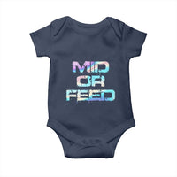 Mid Or Feed Iridescent Effect Baby Onesie Funny Game Lover Gift - Wonder Print Shop