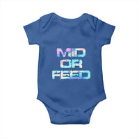 Mid Or Feed Iridescent Effect Baby Onesie Funny Game Lover Gift - Wonder Print Shop