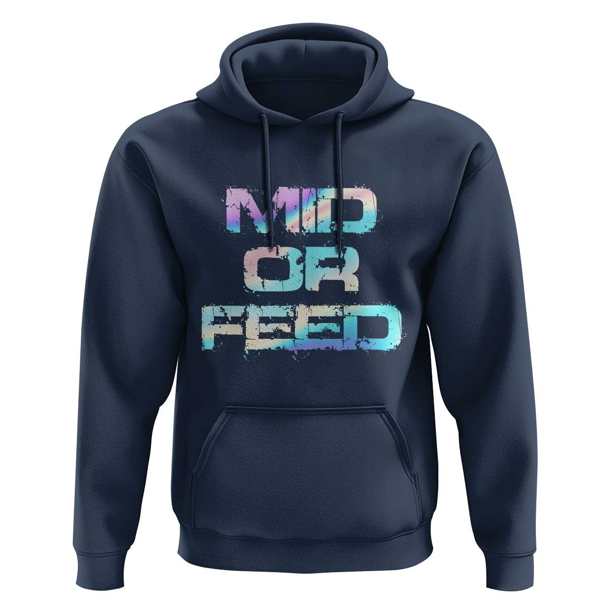 Mid Or Feed Iridescent Effect Hoodie Funny Game Lover Gift - Wonder Print Shop