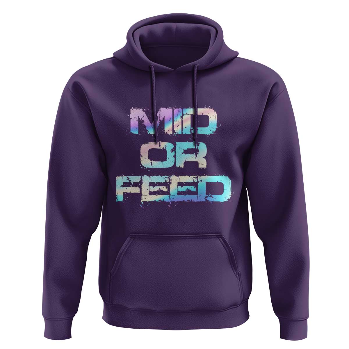 Mid Or Feed Iridescent Effect Hoodie Funny Game Lover Gift - Wonder Print Shop
