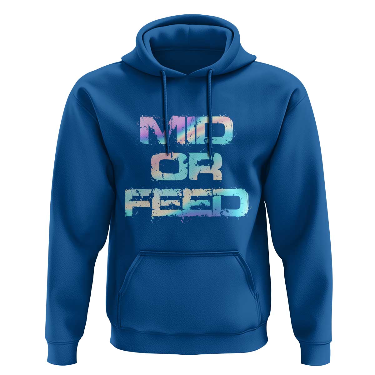 Mid Or Feed Iridescent Effect Hoodie Funny Game Lover Gift - Wonder Print Shop