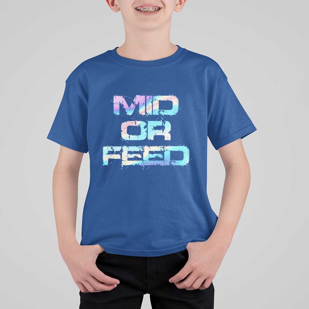 Mid Or Feed Iridescent Effect T Shirt For Kid Funny Game Lover Gift - Wonder Print Shop