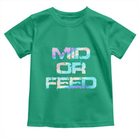 Mid Or Feed Iridescent Effect Toddler T Shirt Funny Game Lover Gift - Wonder Print Shop