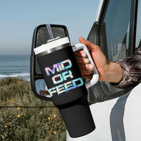 Mid Or Feed Iridescent Effect Tumbler With Handle Funny Game Lover Gift - Wonder Print Shop