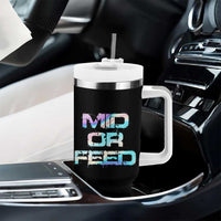 Mid Or Feed Iridescent Effect Tumbler With Handle Funny Game Lover Gift - Wonder Print Shop
