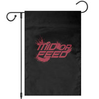 Mid Or Feed Holographic Witch Hat Garden Flag Funny Game Lover Gift - Wonder Print Shop