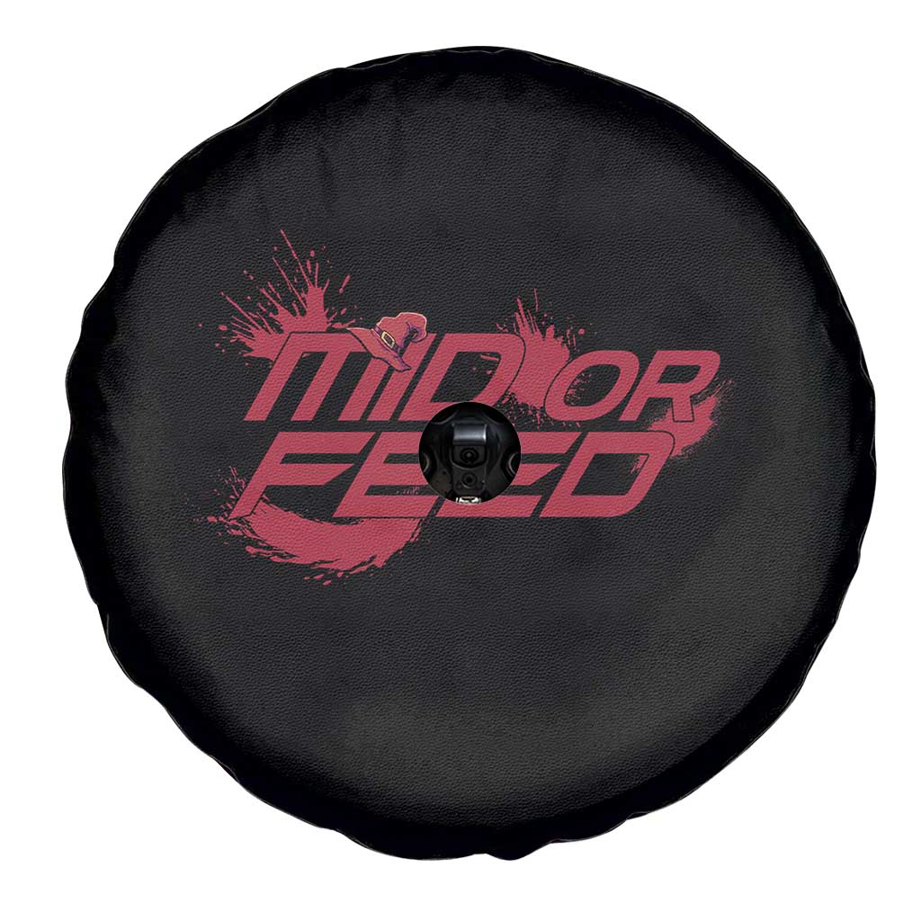 Mid Or Feed Holographic Witch Hat Spare Tire Cover Funny Game Lover Gift - Wonder Print Shop