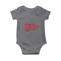 Mid Or Feed Holographic Witch Hat Baby Onesie Funny Game Lover Gift - Wonder Print Shop