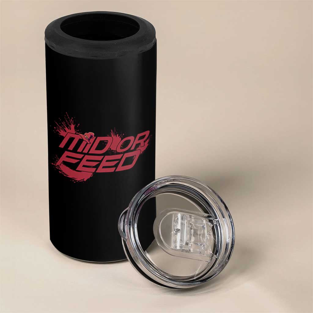 Mid Or Feed Holographic Witch Hat 4 in 1 Can Cooler Tumbler Funny Game Lover Gift - Wonder Print Shop