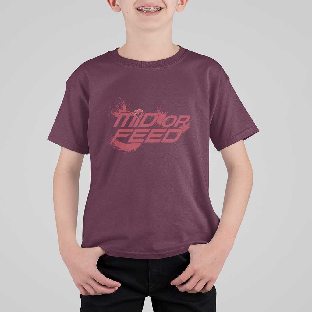 Mid Or Feed Holographic Witch Hat T Shirt For Kid Funny Game Lover Gift - Wonder Print Shop