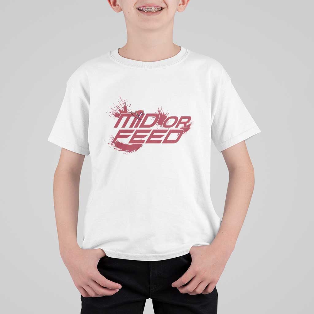 Mid Or Feed Holographic Witch Hat T Shirt For Kid Funny Game Lover Gift - Wonder Print Shop
