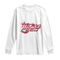 Mid Or Feed Holographic Witch Hat Long Sleeve Shirt Funny Game Lover Gift - Wonder Print Shop