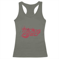 Mid Or Feed Holographic Witch Hat Racerback Tank Top Funny Game Lover Gift - Wonder Print Shop