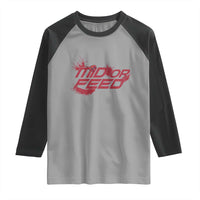 Mid Or Feed Holographic Witch Hat Raglan Shirt Funny Game Lover Gift - Wonder Print Shop