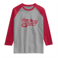 Mid Or Feed Holographic Witch Hat Raglan Shirt Funny Game Lover Gift - Wonder Print Shop