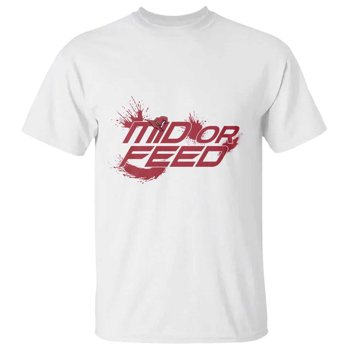 Mid Or Feed Holographic Witch Hat T Shirt Funny Game Lover Gift - Wonder Print Shop