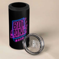 Bot Lane Main Cyberpunk Neon Style 4 in 1 Can Cooler Tumbler Gaming Quote Gift - Wonder Print Shop