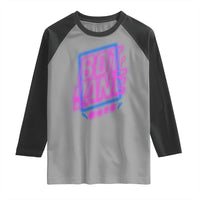 Bot Lane Main Cyberpunk Neon Style Raglan Shirt Gaming Quote Gift - Wonder Print Shop