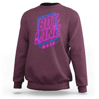 Bot Lane Main Cyberpunk Neon Style Sweatshirt Gaming Quote Gift - Wonder Print Shop