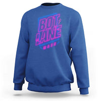 Bot Lane Main Cyberpunk Neon Style Sweatshirt Gaming Quote Gift - Wonder Print Shop