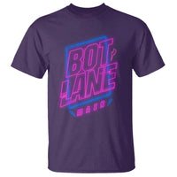 Bot Lane Main Cyberpunk Neon Style T Shirt Gaming Quote Gift - Wonder Print Shop