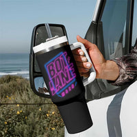 Bot Lane Main Cyberpunk Neon Style Tumbler With Handle Gaming Quote Gift - Wonder Print Shop
