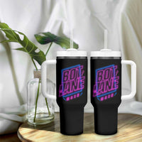 Bot Lane Main Cyberpunk Neon Style Tumbler With Handle Gaming Quote Gift - Wonder Print Shop