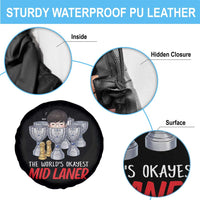 Worlds Okayest Mid Laner Spare Tire Cover Funny Game Lover Gift - Wonder Print Shop