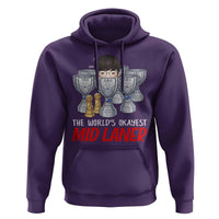 Worlds Okayest Mid Laner Hoodie Funny Game Lover Gift - Wonder Print Shop