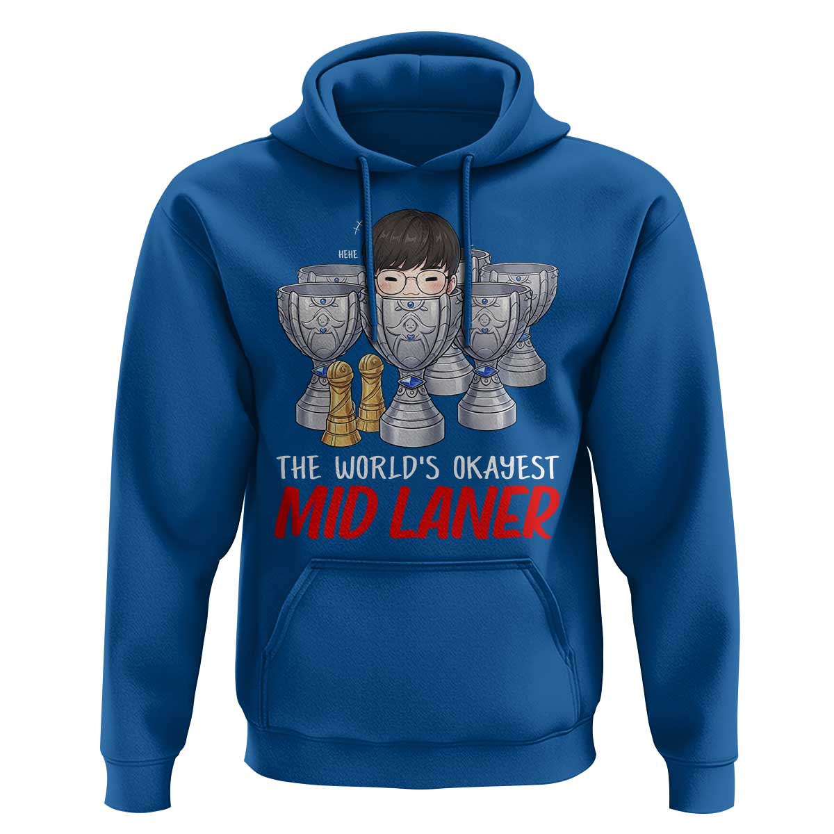 Worlds Okayest Mid Laner Hoodie Funny Game Lover Gift - Wonder Print Shop