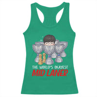 Worlds Okayest Mid Laner Racerback Tank Top Funny Game Lover Gift - Wonder Print Shop