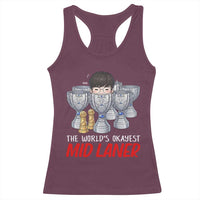Worlds Okayest Mid Laner Racerback Tank Top Funny Game Lover Gift - Wonder Print Shop