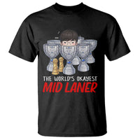 Worlds Okayest Mid Laner T Shirt Funny Game Lover Gift - Wonder Print Shop