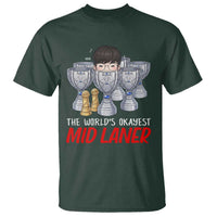 Worlds Okayest Mid Laner T Shirt Funny Game Lover Gift - Wonder Print Shop