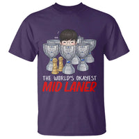 Worlds Okayest Mid Laner T Shirt Funny Game Lover Gift - Wonder Print Shop
