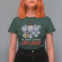 Worlds Okayest Mid Laner T Shirt For Women Funny Game Lover Gift - Wonder Print Shop