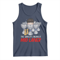 Worlds Okayest Mid Laner Tank Top Funny Game Lover Gift - Wonder Print Shop